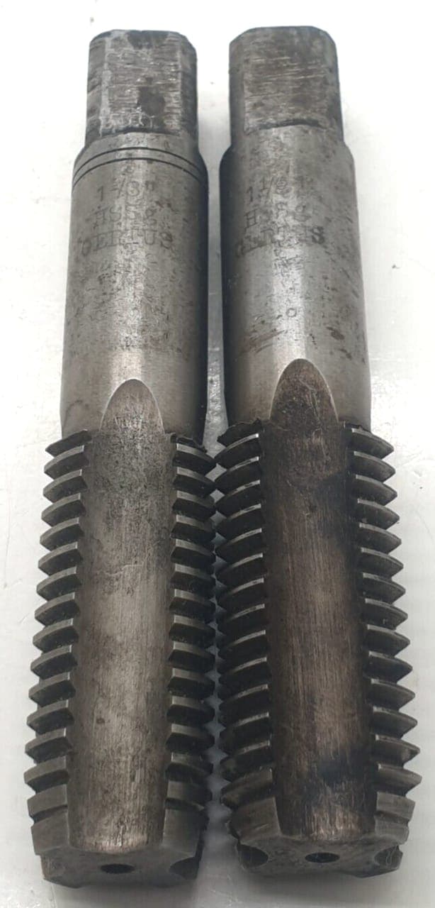 2x Gertus 1 1/8 HSSg Handgewindebohrer Gewindebohrer