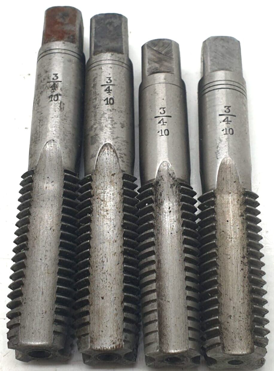 4x Gewindebohrer 3/4 10