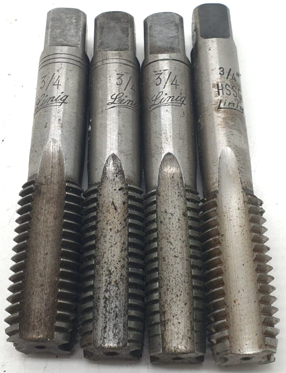 4x Linig 3/4 Gewindebohrer