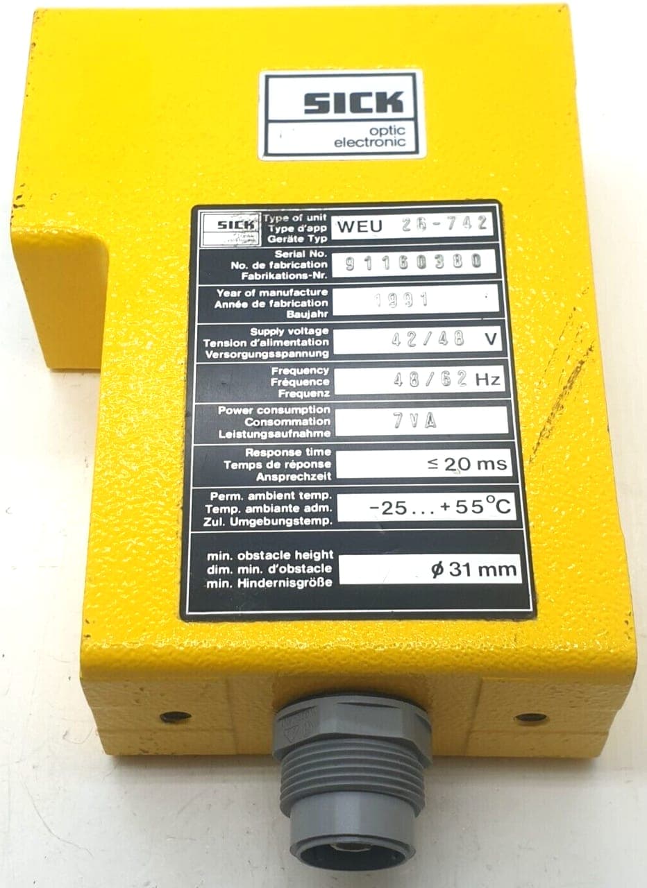 Sick WEU 26-742 Lichtschranke 91160380 Sensor Sicherheitslichtschranke