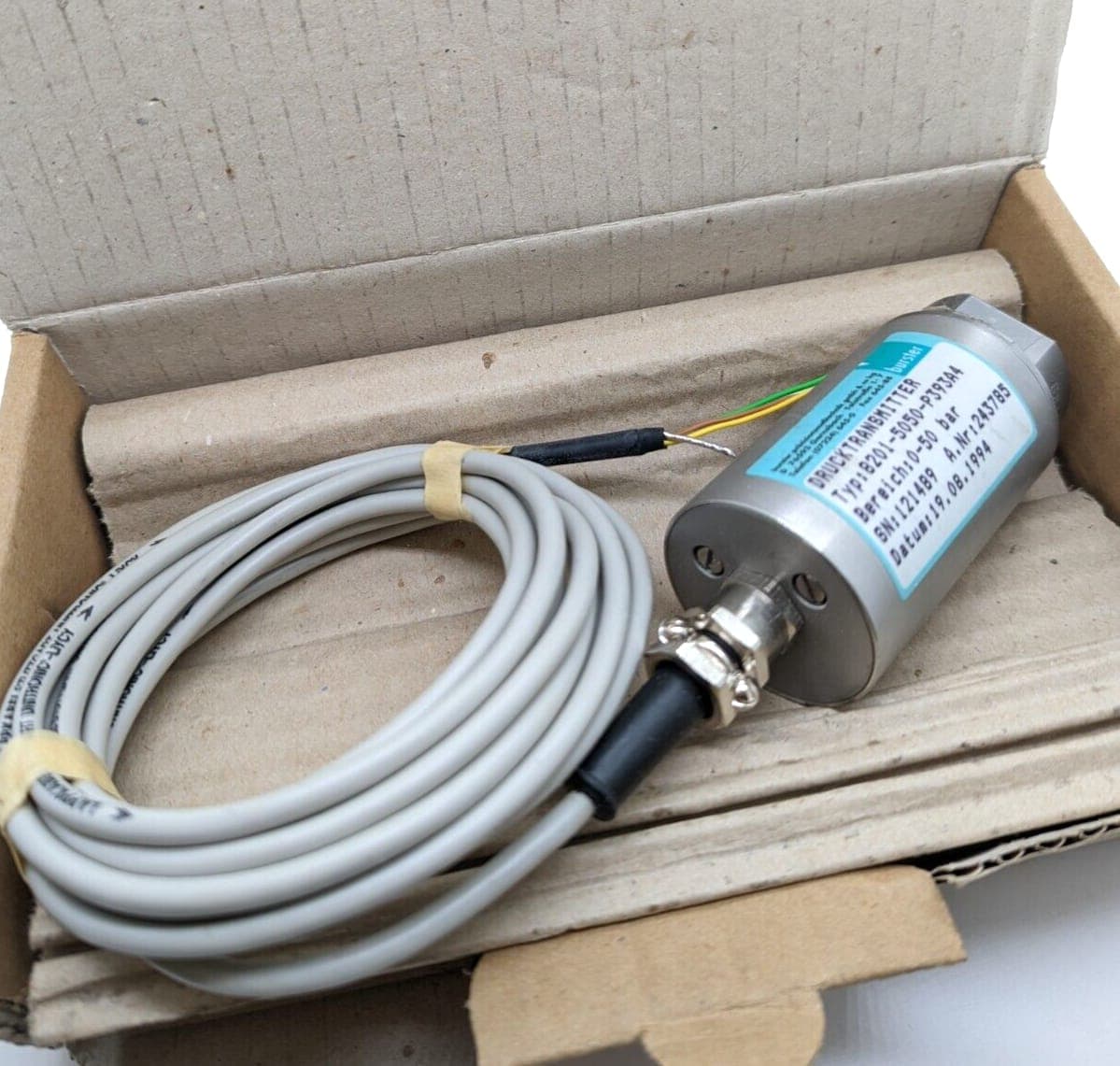 Burster 8201-5050-P393A4 Drucktransmitter NEU OVP