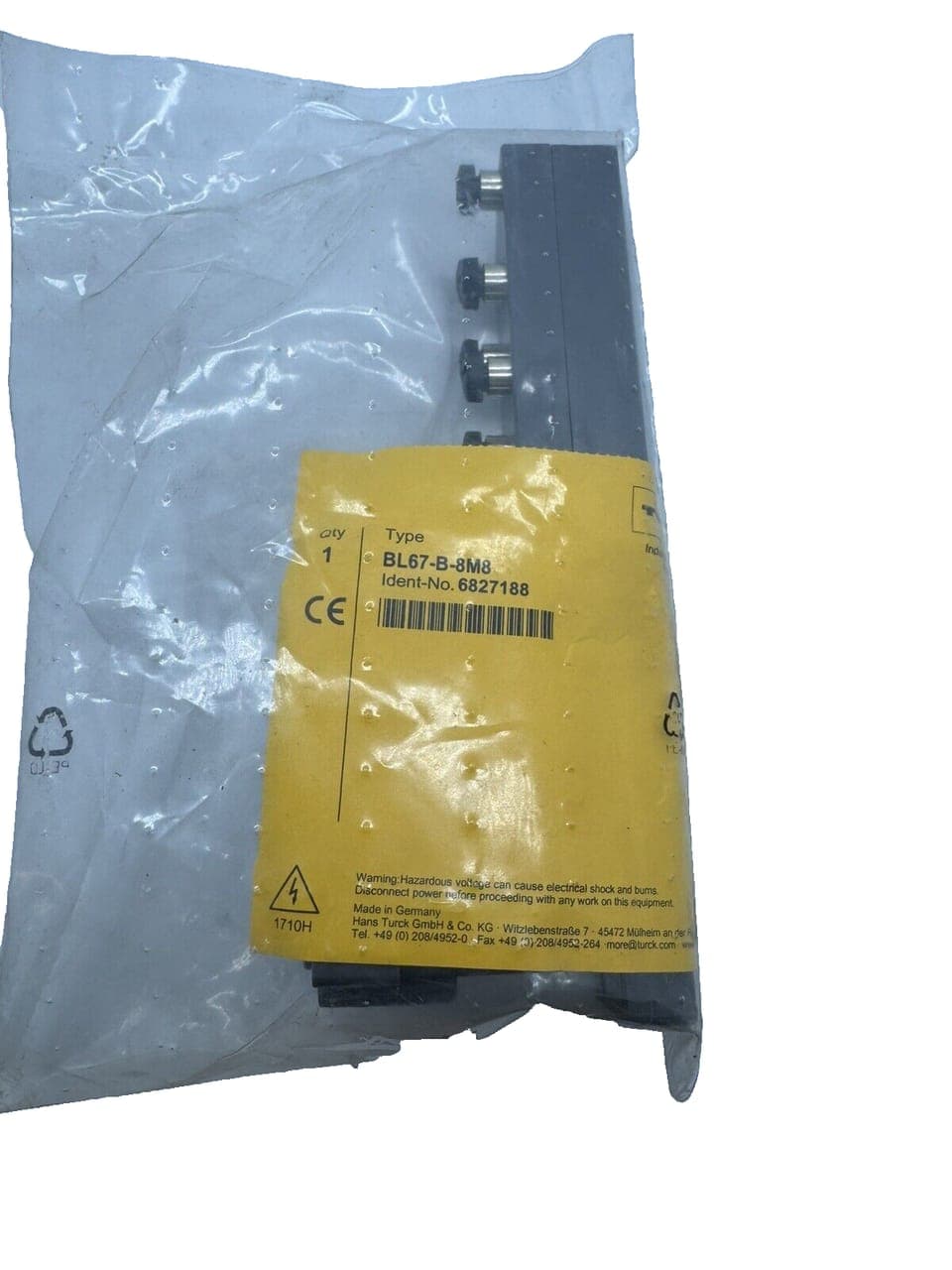 Turck BL67-B-8M8/BL67B8M8 Part NO. 6827188 NEU