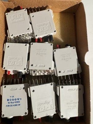 16x ETA 3600-PIO-Si Thermischer magnetischer Geräteschutzschalter NEU
