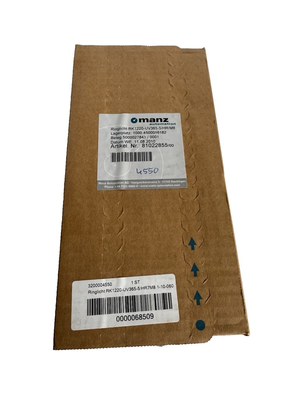 Vision & Control Ringbeleuchtung RK1220-UV365-5/HR/M8 NEU