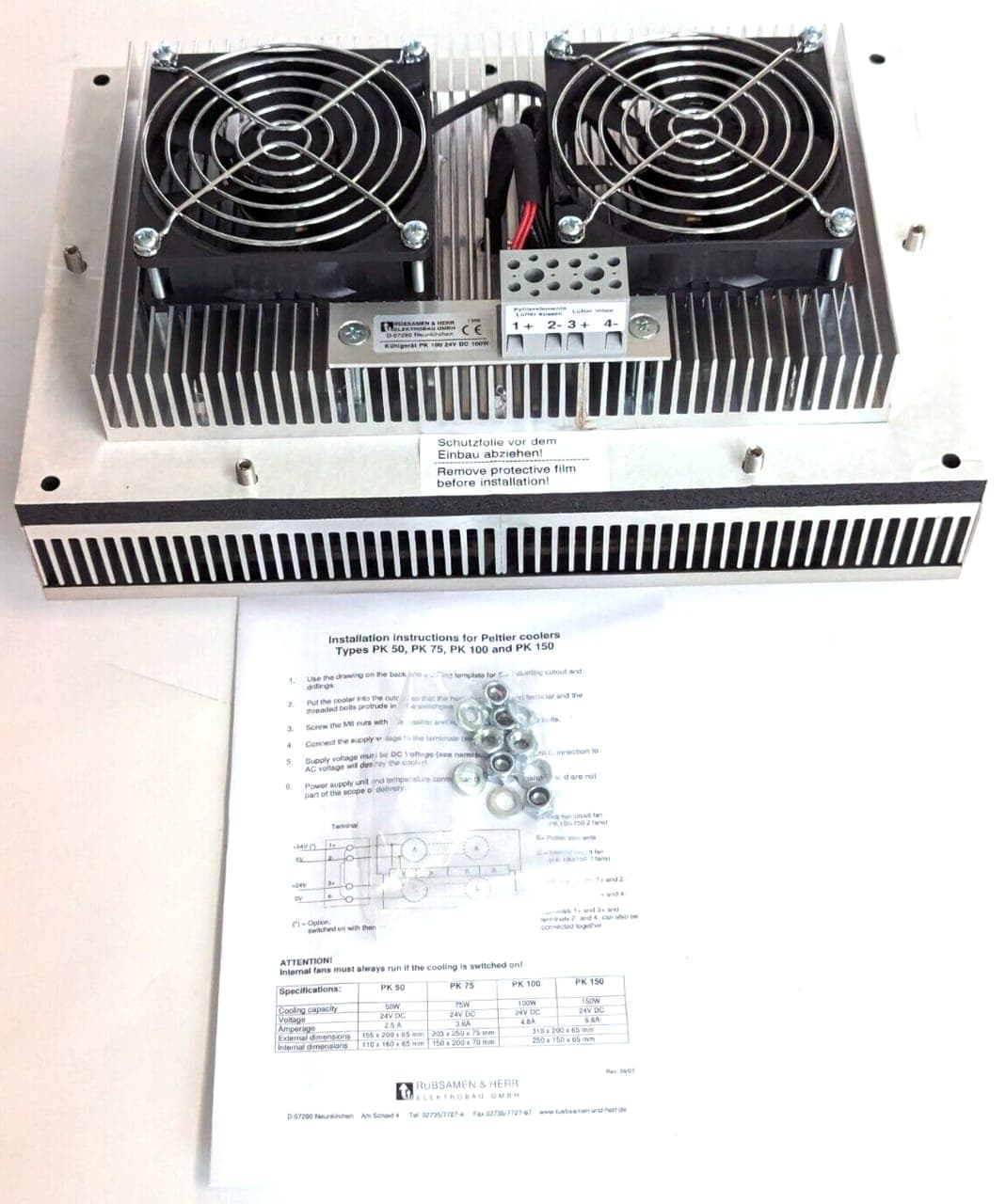 Rübsamen & Herr Kühlgerät PK 100 24V DC 100W NEW OVP