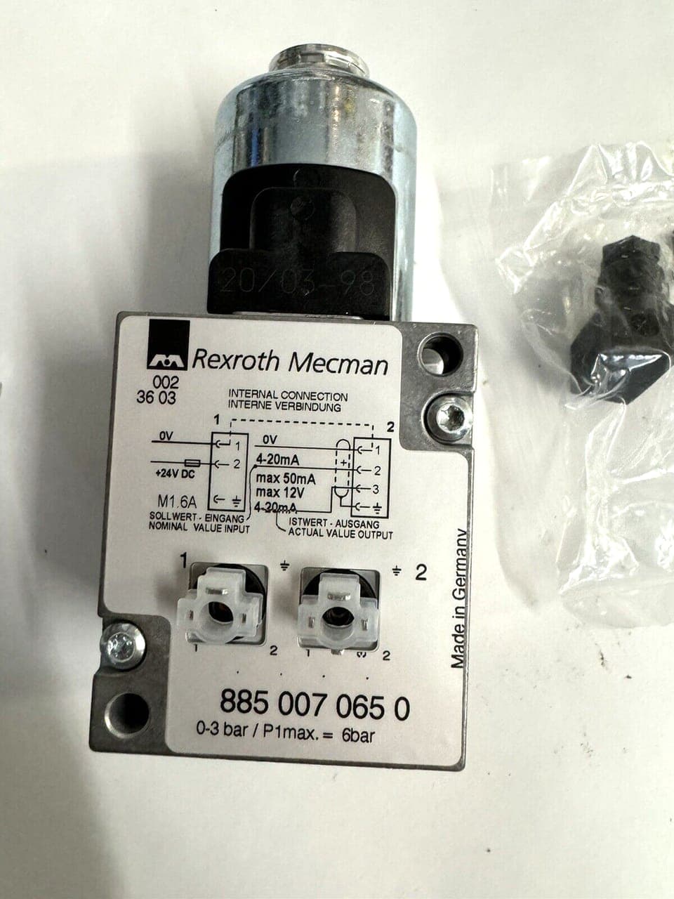 REXROTH 8850070650 885 007 065 0 Valve neu