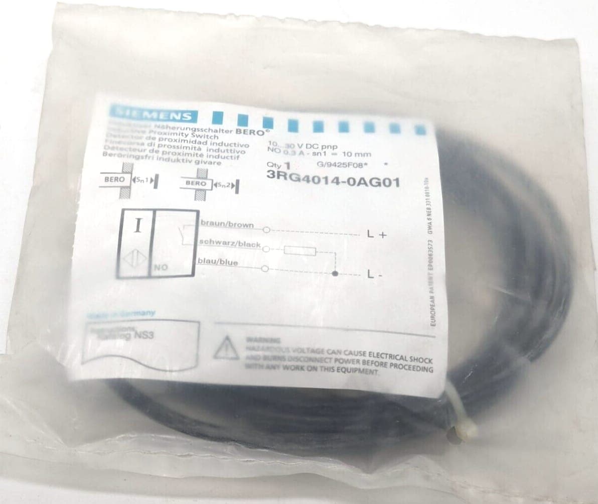 Siemens 3RG4014-0AG01 Induktiver Näherungsschalter NEU OVP
