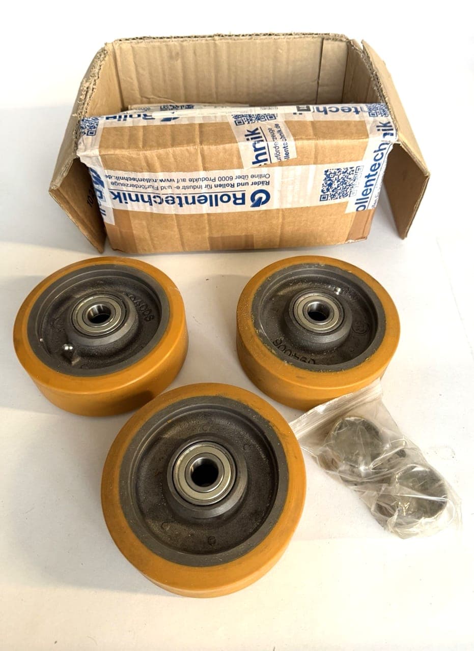 3x Rad, Stützrad Laufrad für stapler Hochhubwagen(3 Stück) NEU
